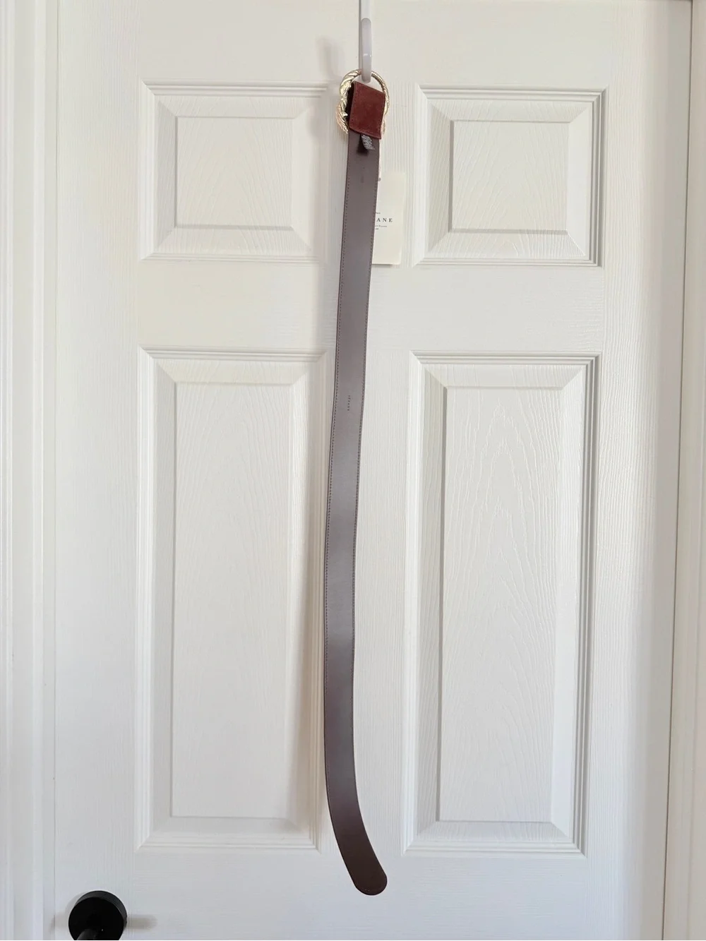 ♥️ SÉZANE Artemis Belt Mahogany Reddish Brown Suede Leather 80